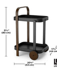 Umbra Bellwood Bar/Serving Cart - Walnut