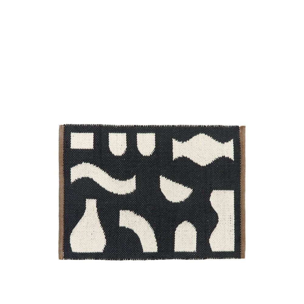 Broste Ceres Door Mat  Black