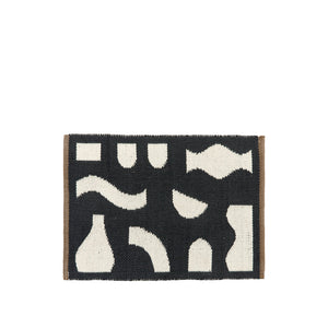 Broste Ceres Door Mat  Black