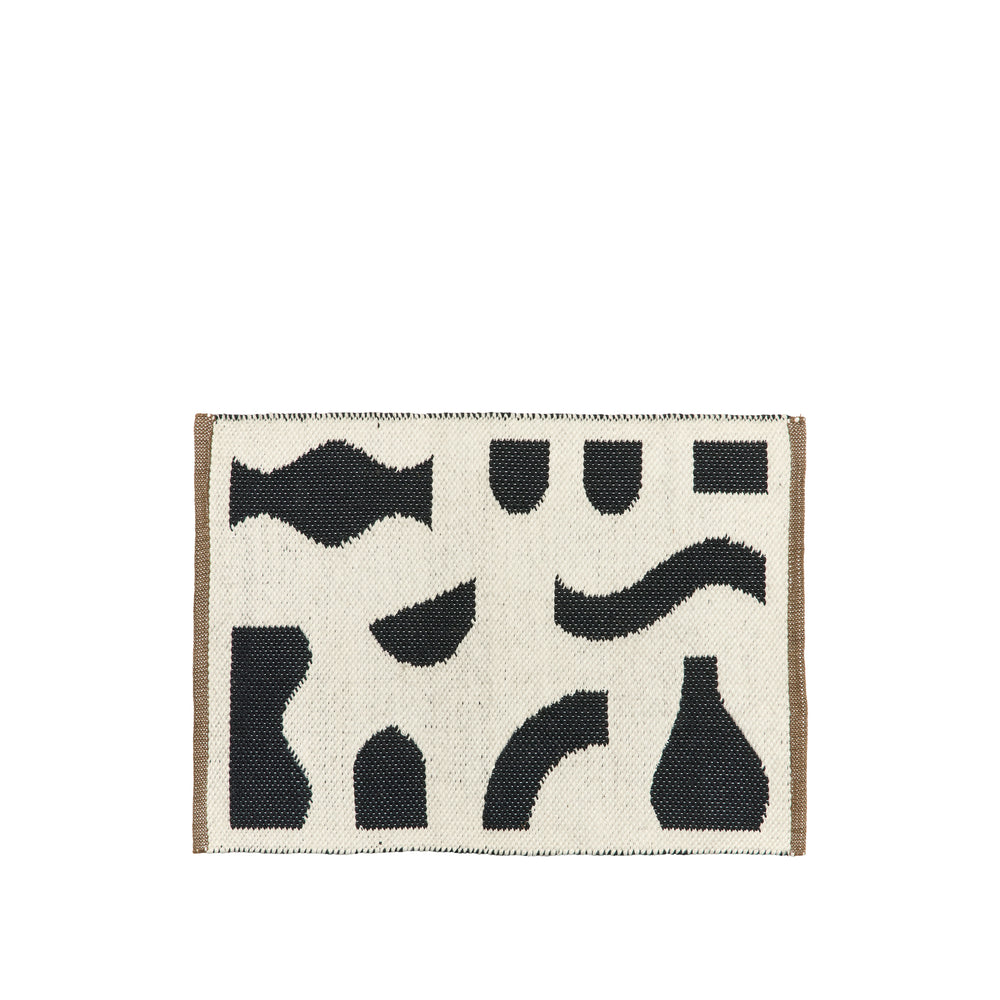 Broste Ceres Door Mat  Black