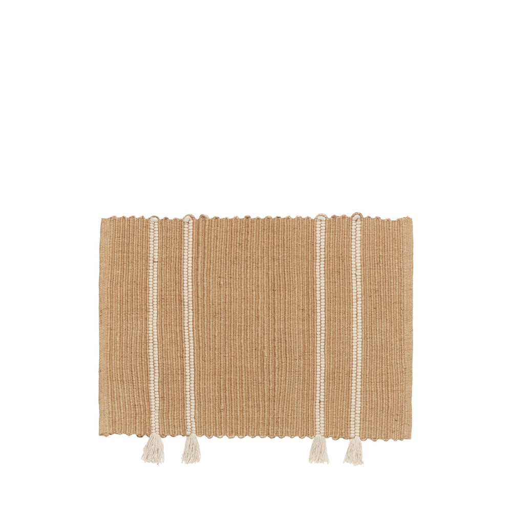 Broste Ezra Door Mat Natural White