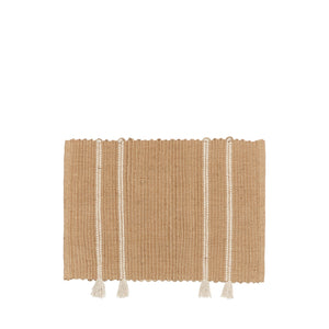 Broste Ezra Door Mat Natural White