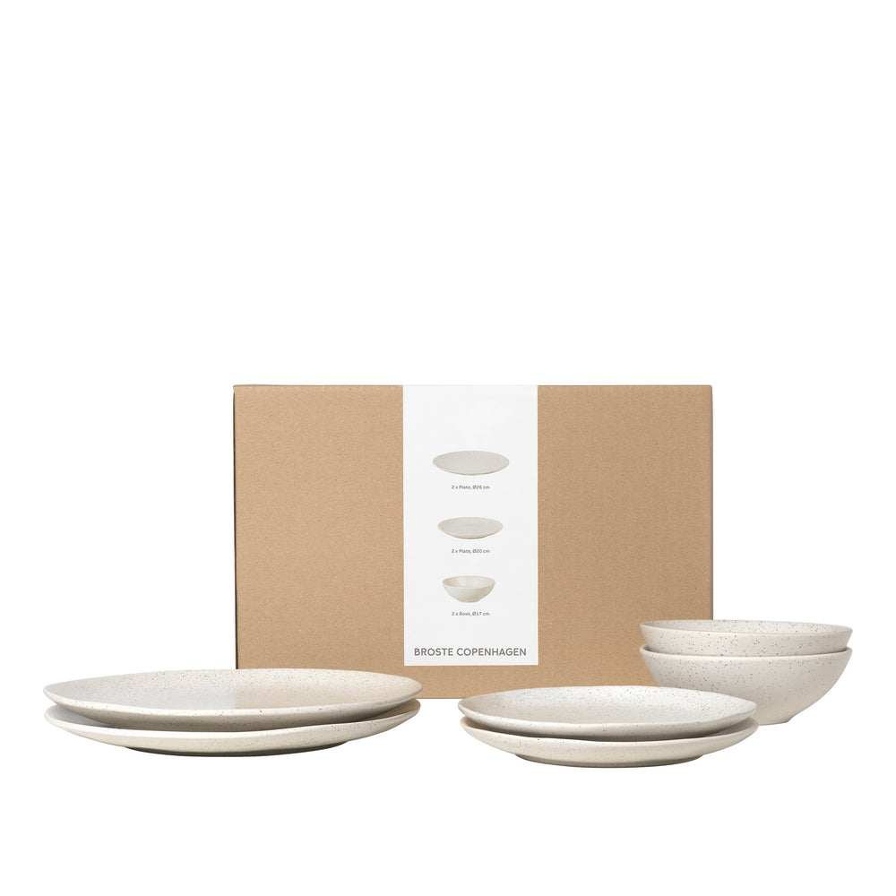 Broste Nordic Vanilla Dinner Set for 2