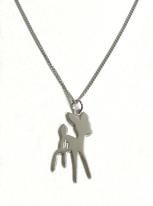 Hailwood Fawn tattoo charm Necklace  -Silver