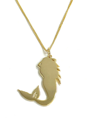 Hailwood Mermaid tattoo charm Necklace  - Gold