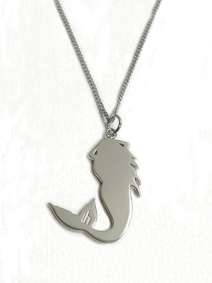 Hailwood Mermaid tattoo charm Necklace  -Silver