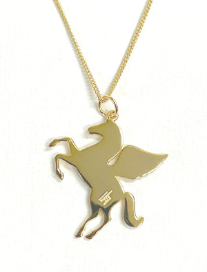 Hailwood Pegasus tattoo charm Necklace  - Gold