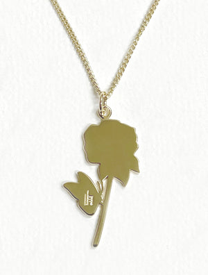 Hailwood Rose & Butterfly tattoo charm Necklace - Gold