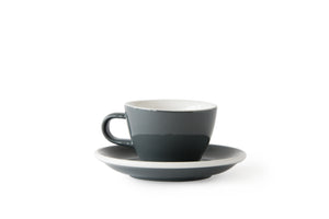 ACME  Flat White cup and Saucer Set of 6 Dolphin