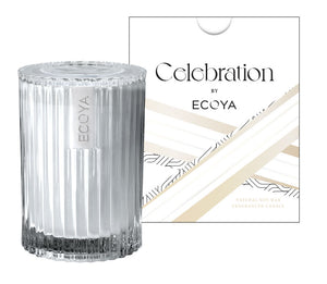 ECOYA Mini Celebration Candle - White Musk and Warm Vanilla